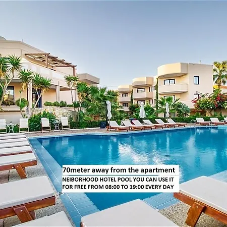New 60m To The Beach 3 Bedroom Maisonette Magnolia 140m2 * Chania (Crete)